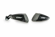 Motorcycle handguards with 21316N Frame Sliders for BMW bikes in black