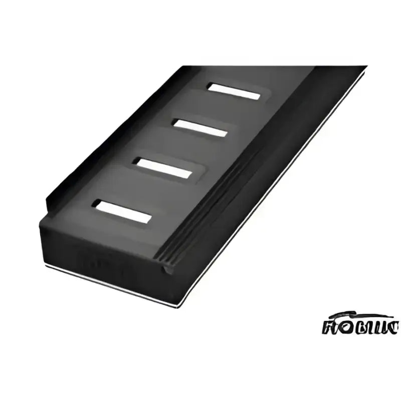 Black slotted running board for Romik USA RB2 Cherokee L S from the USA RB2 series