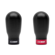 COBB 213370-BK Cobb Subaru 6-Speed Tall Weighted COBB Knob - Black (Incl. Both Red + Blk Collars)