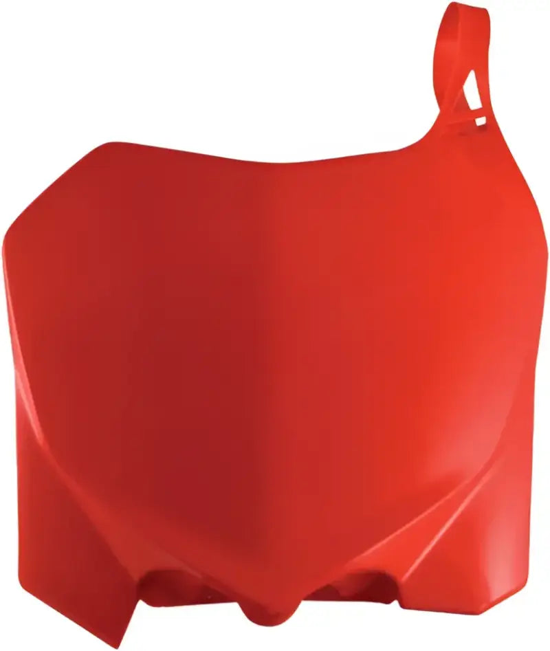 Red plastic dirt bike number plate for 2141850227 Front Number Plate Red