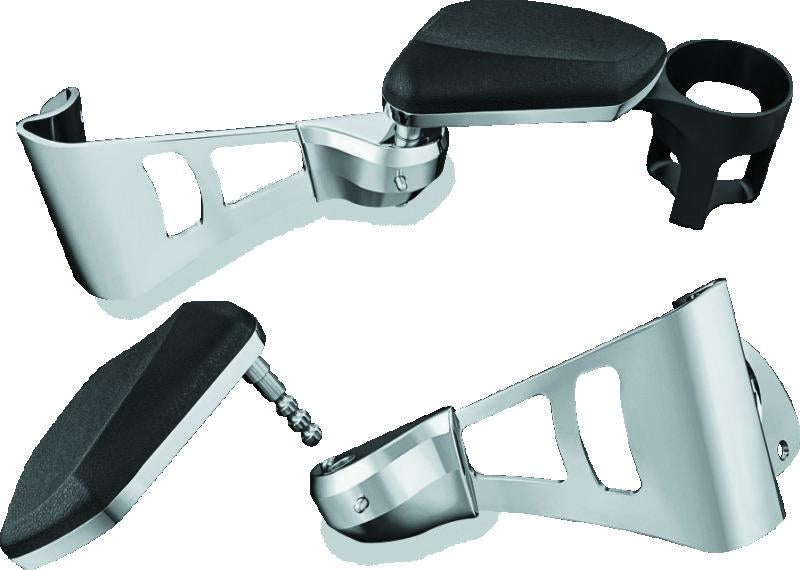 Kuryakyn 8955 Kuryakyn Passenger Armrests 14-23 Touring Models Chrome