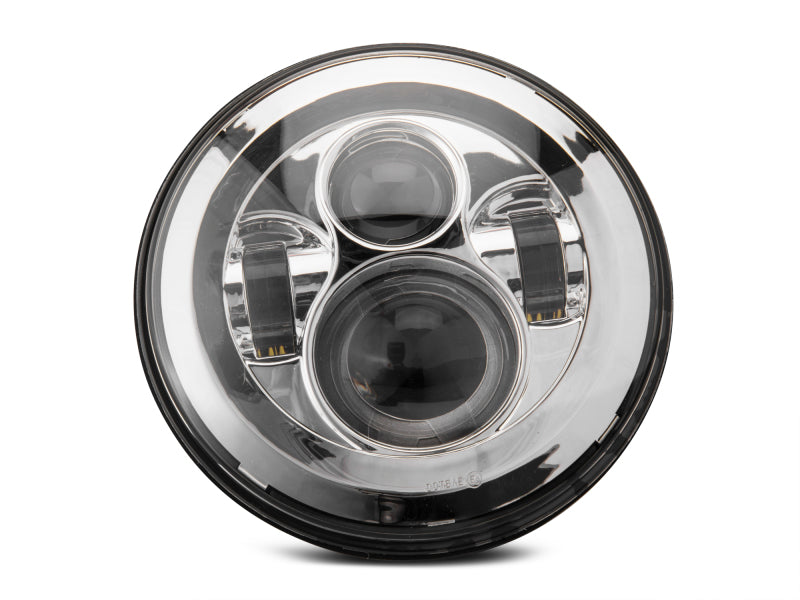 Raxiom J108043 Raxiom 97-18 Jeep Wrangler TJ/JK Axial Series LED Daymaker Headlights- Chrome Housing (Clear Lens)
