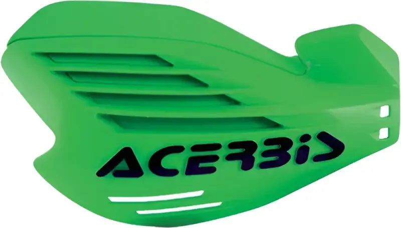 Green plastic force handguards with removable spoiler and universal mounting kit