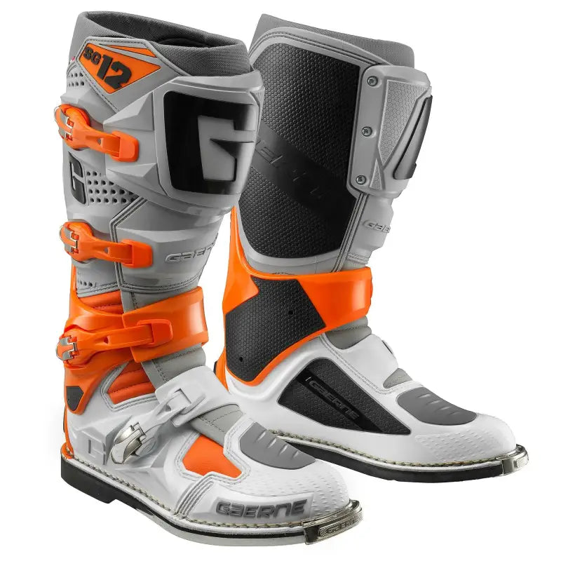 GAERNE 2174-083-08 Sg 12 Boots Orange/Grey/White Sz 08