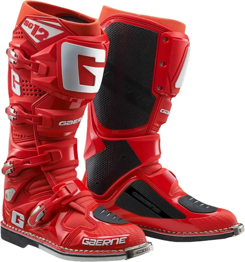 GAERNE 2174-085-09 Sg 12 Boots Solid Red Sz 09