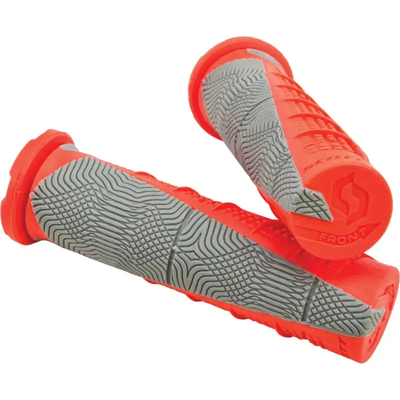217892-5858 Deuce Grip Atv Neon Red/Grey 