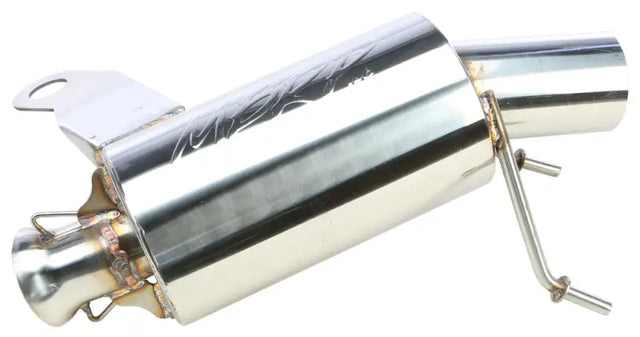 Shiny chrome performance exhaust standard silencer for upgraded exhaust standard systems