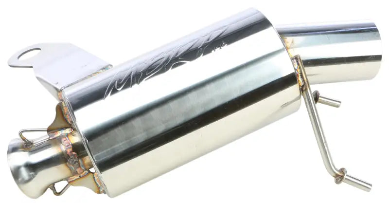 Shiny chrome performance exhaust standard silencer for upgraded exhaust standard systems