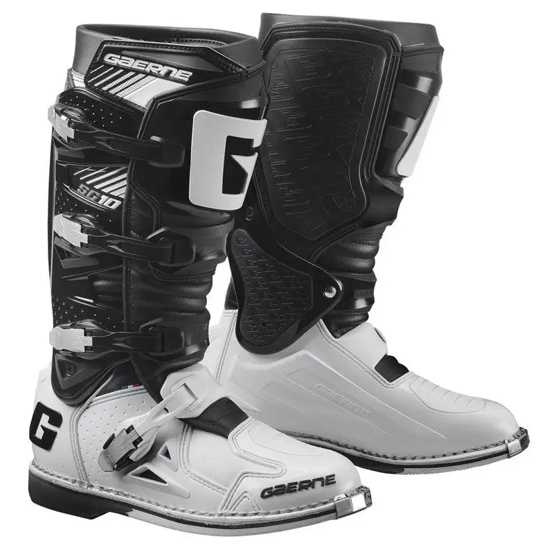 2190-014-008 Sg 10 Boots Black/White Sz 08 