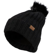 22-3252 BLACK Fly Women’s Snow Pom Beanie Black