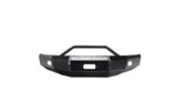 Black steel bull bar for Ford models, offers front-end protection for trucks