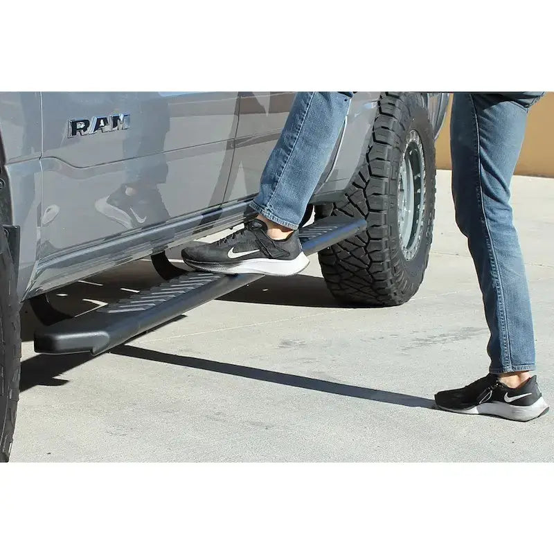 Black 2201-0185BT Raptor side step bar for Chevy Silverado GMC Sierra 07-18