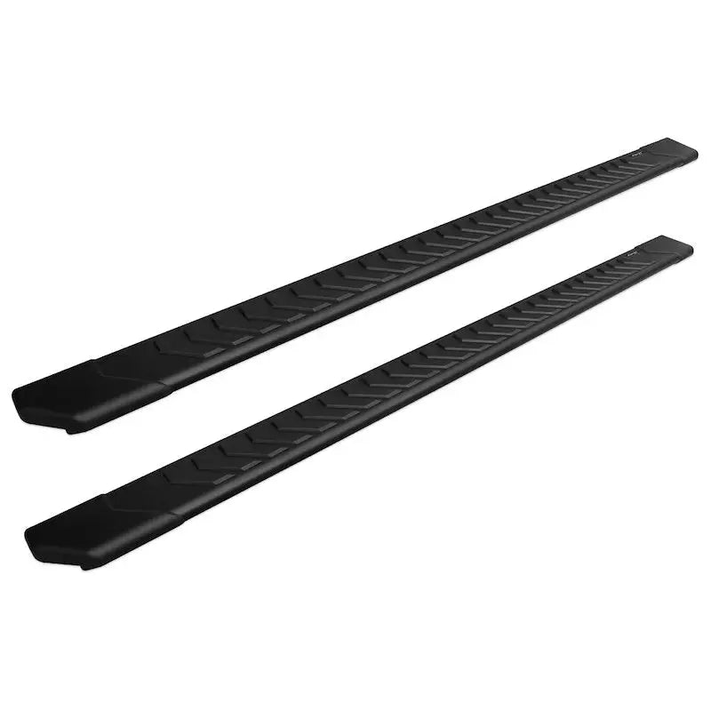 Black rubber step bars with textured grip for Chevy Silverado GMC Sierra 2201-0185BT Raptor