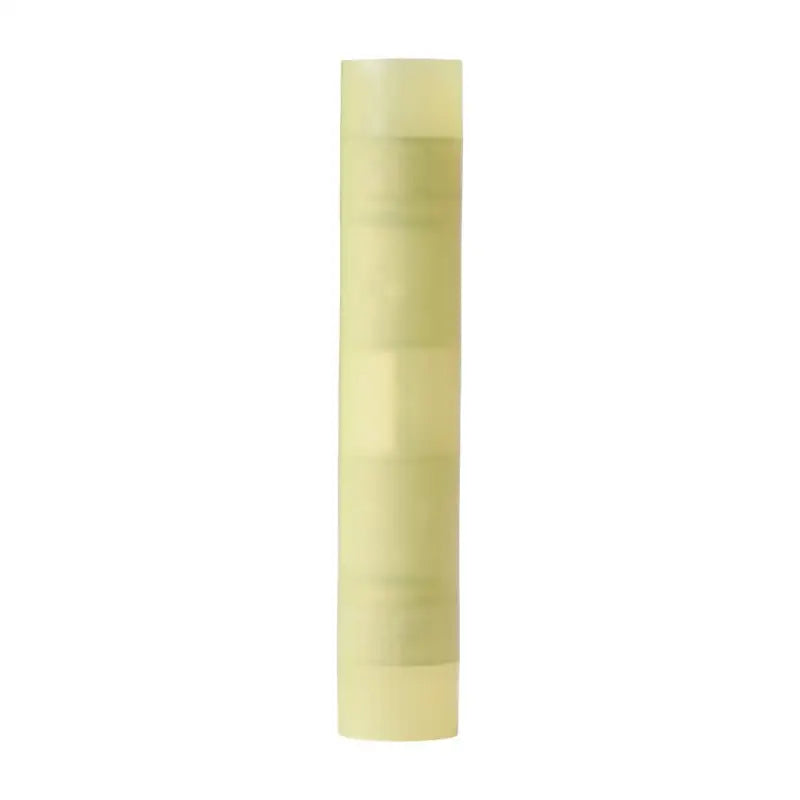 Transparent tape roll next to 220163 Ancor Nylon Butt Connector Double Crimp