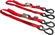 22031-S Tie Down Cam Sec Hook Watercra Watercraft 1’’X3’ Red Pair - Latch PWC Tie-Downs