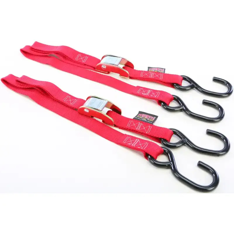 22031 Tie Down Cam S Hook Watercraft 1"X3' Red Pair 