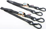 22032-S Tie Down Cam Sec Hook Watercra Water Craft 1"X3' Black Pair 