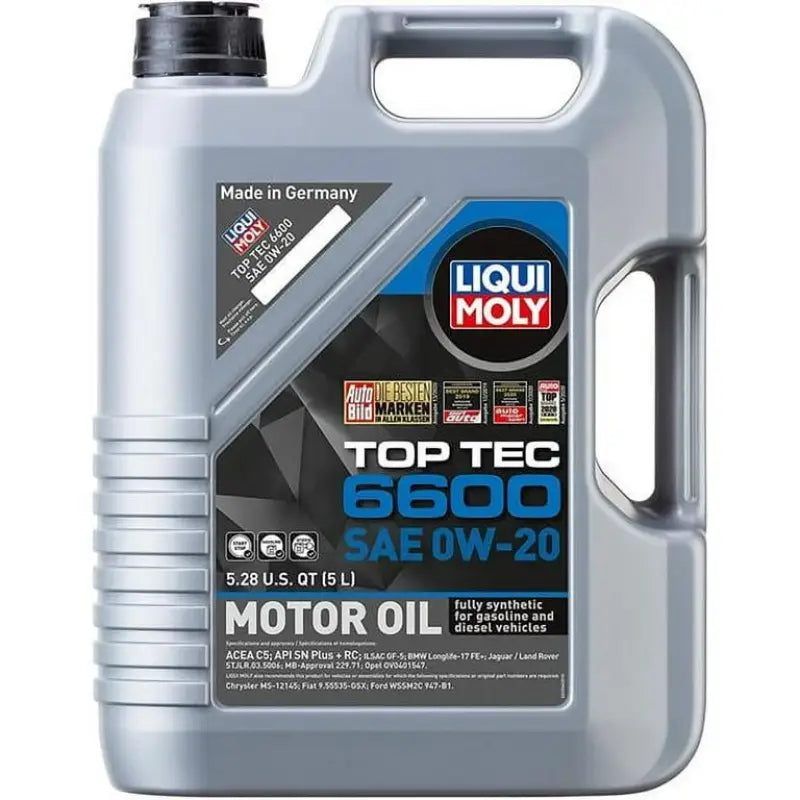 Liqui Moly Top Tec 6600 0W-20 engine oil for protection under tough driving conditions