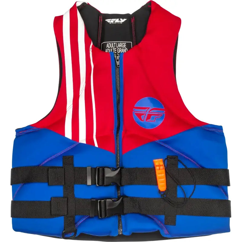 221-304023X Neoprene Flotation Vest Red/White/Blue 3x - Floatation