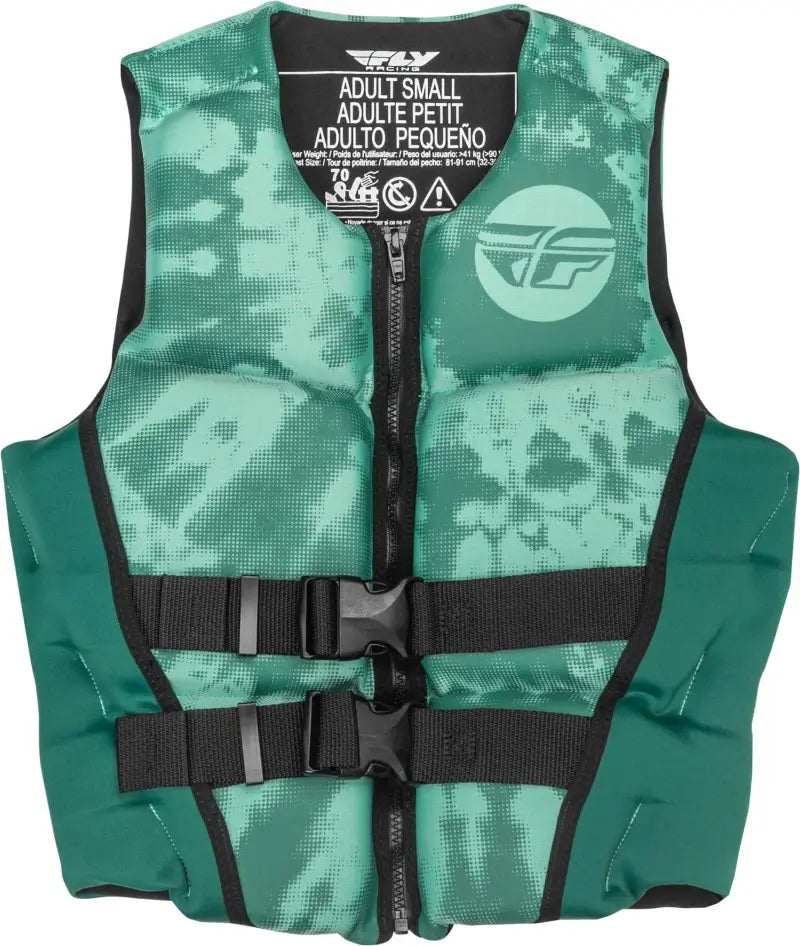 FLY RACING 221-30421S Wmn's Neoprene Flotation Vest Dark Teal/Light Teal Sm