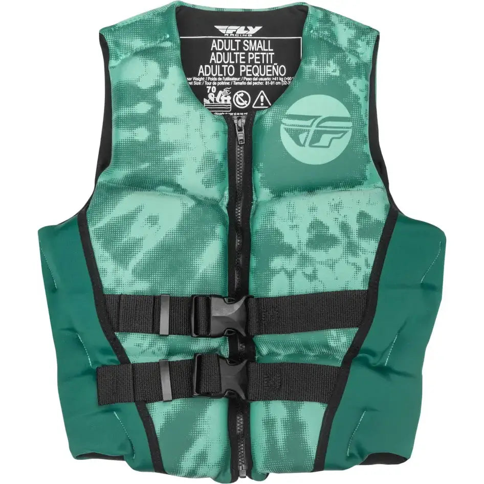 FLY RACING 221-30421S Wmn's Neoprene Flotation Vest Dark Teal/Light Teal Sm