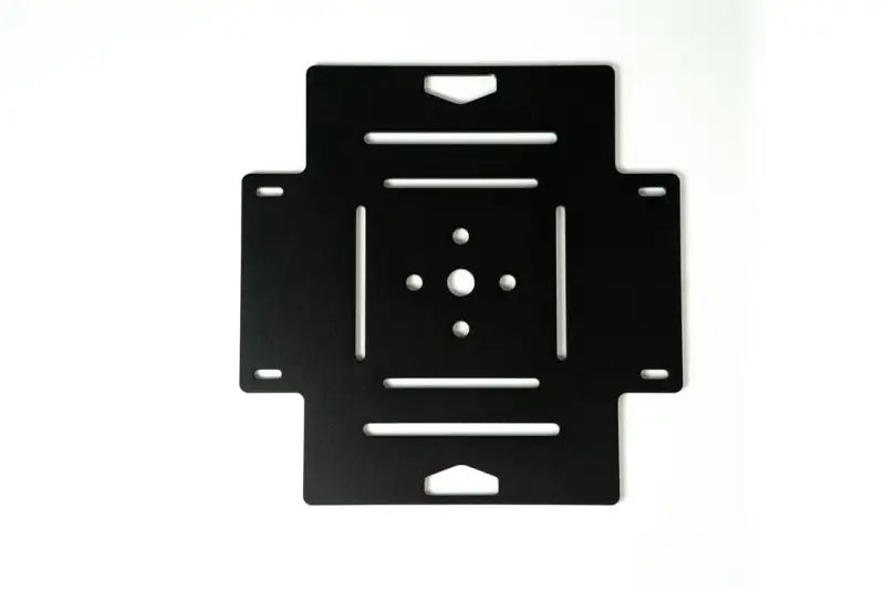Black metal Sherpa Equip Sherpa mini adapt plate with slots and holes for mounting