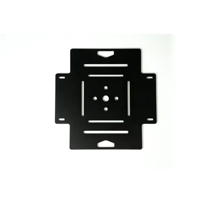 Black metal Sherpa Equip Sherpa mini adapt plate with slots and holes for mounting