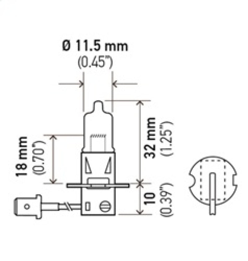 Hella H3 Halogen Bulb *Must Order Qty 10* - H3