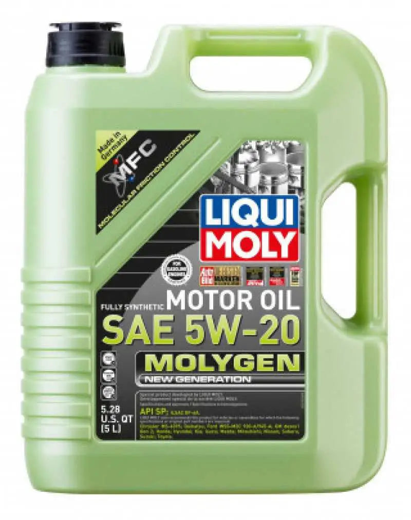 LIQUI MOLY 22152 LIQUI MOLY 5L Molygen New Generation Motor Oil 5W20 - Case of 4