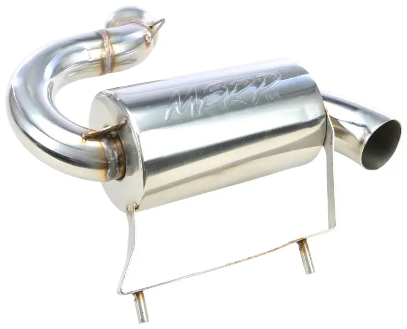 Polished stainless steel exhaust muffler from 2220210 Performance Exhaust Standard Series