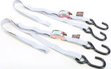 22264 Powertye Tie-Down Cam S-Hook 1"X5.5' Silver Pair 
