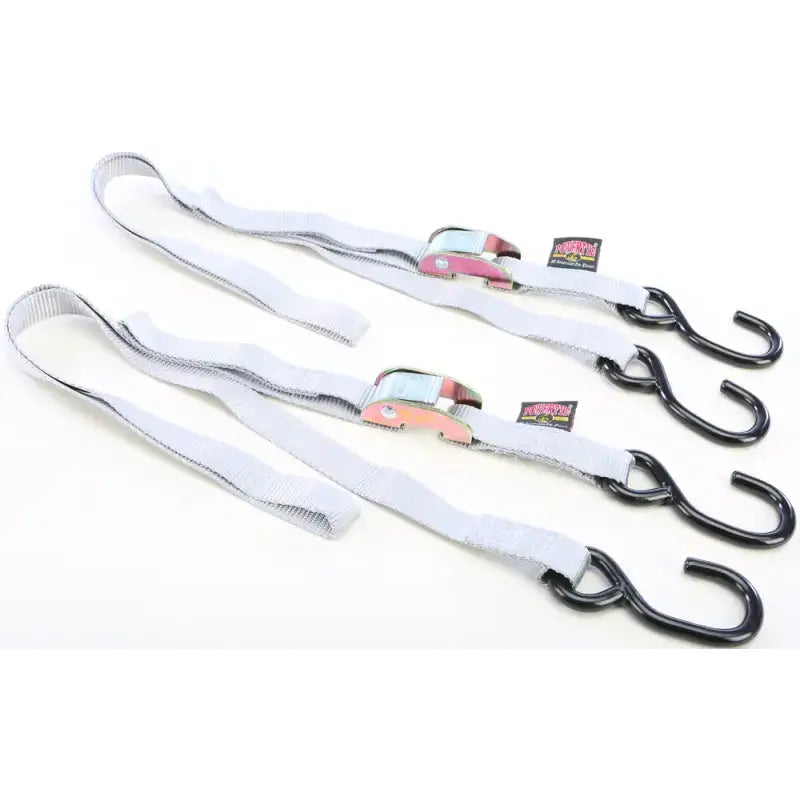 22264 Powertye Tie-Down Cam S-Hook 1"X5.5' Silver Pair 