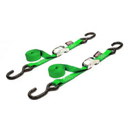 22265 Powertye Tie-Down Cam S-Hook 1"X5.5' Green Pair 