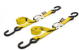 22268LOGO Powertye Tie-Down Cam S-Hook 1 InchX5.5' Yellow Pair - RV and Auto Parts