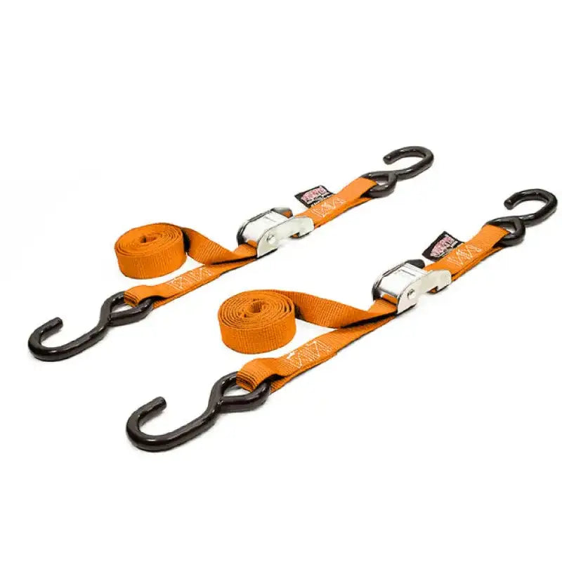 22269 Powertye Tie-Down Cam S-Hook 1"X5.5' Orange Pair 