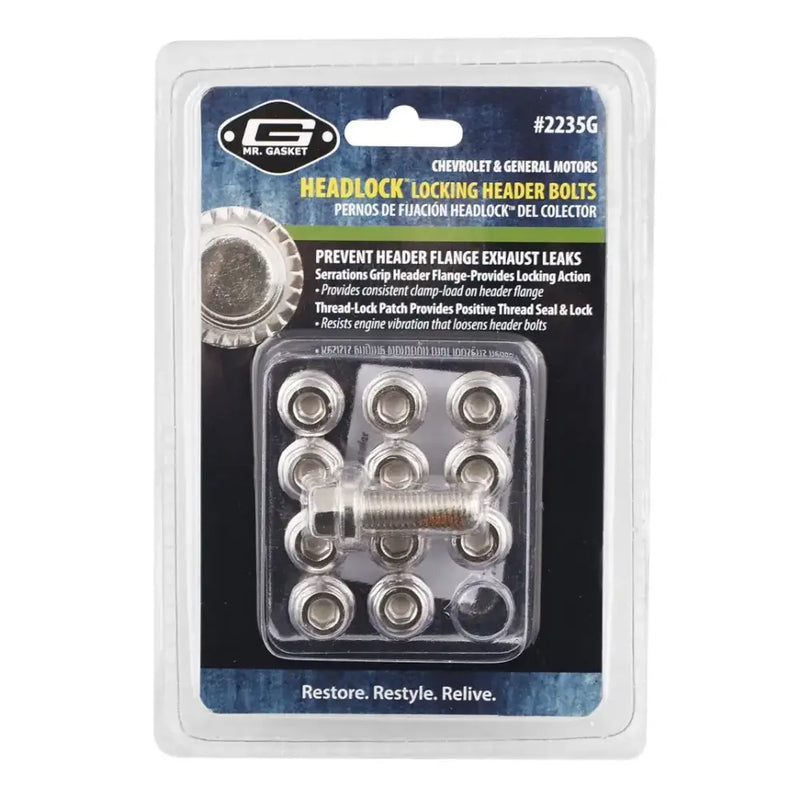 2235G Mr Gasket Lock Header Blt Metric 12 - Exhaust Bolt