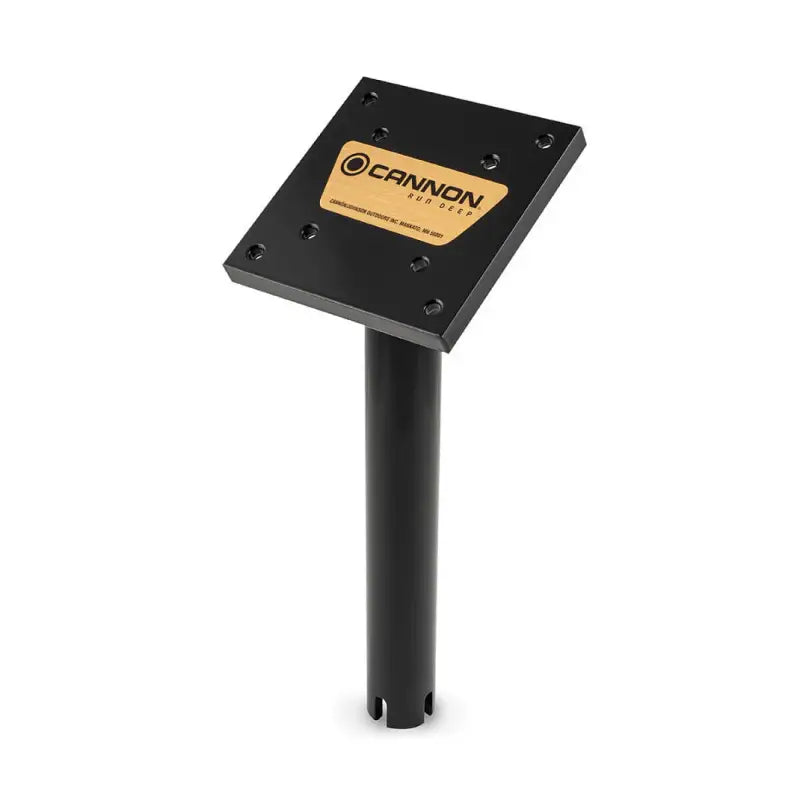 2250928 Cannon 12' Gimbal Mount, black sturdy construction, fishing rod support.