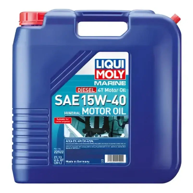 22522 Liqui Moly Marine Diesel 4T Motor Oil 15W-40 container designed for marine diesel engines offering superior protection and performance, ideal for RV, automotive, powersports, off-road, marine exterior and interior applications including truck accessories, truck bed, and RV parts, Marine, AVADA - Best Sellers, Must Haves