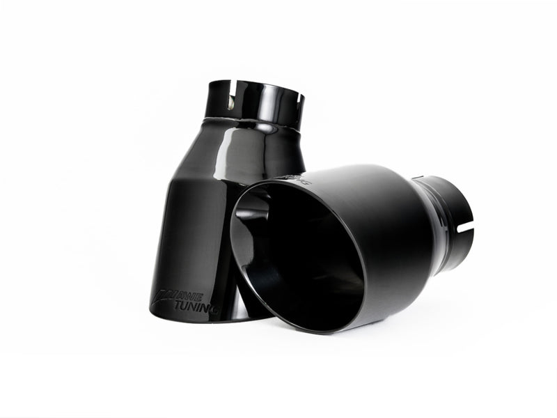 AWE Tuning 3015-33078 AWE Tuning Audi B9 A4 Touring Edition Exhaust Dual Outlet - Diamond Black Tips (Includes DP)