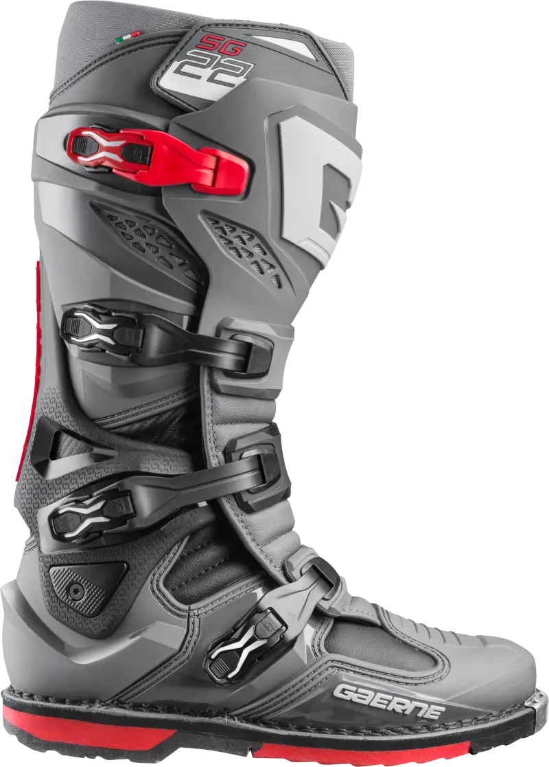 Gray and red motocross boot from 2262-007-09 Sg 22 Boots Anthracite Black Red