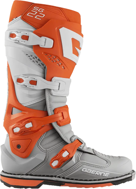2262-008-41 Gaerne Sg-22 Boots Orange/White/Grey Sz 7 - RV and Auto Parts
