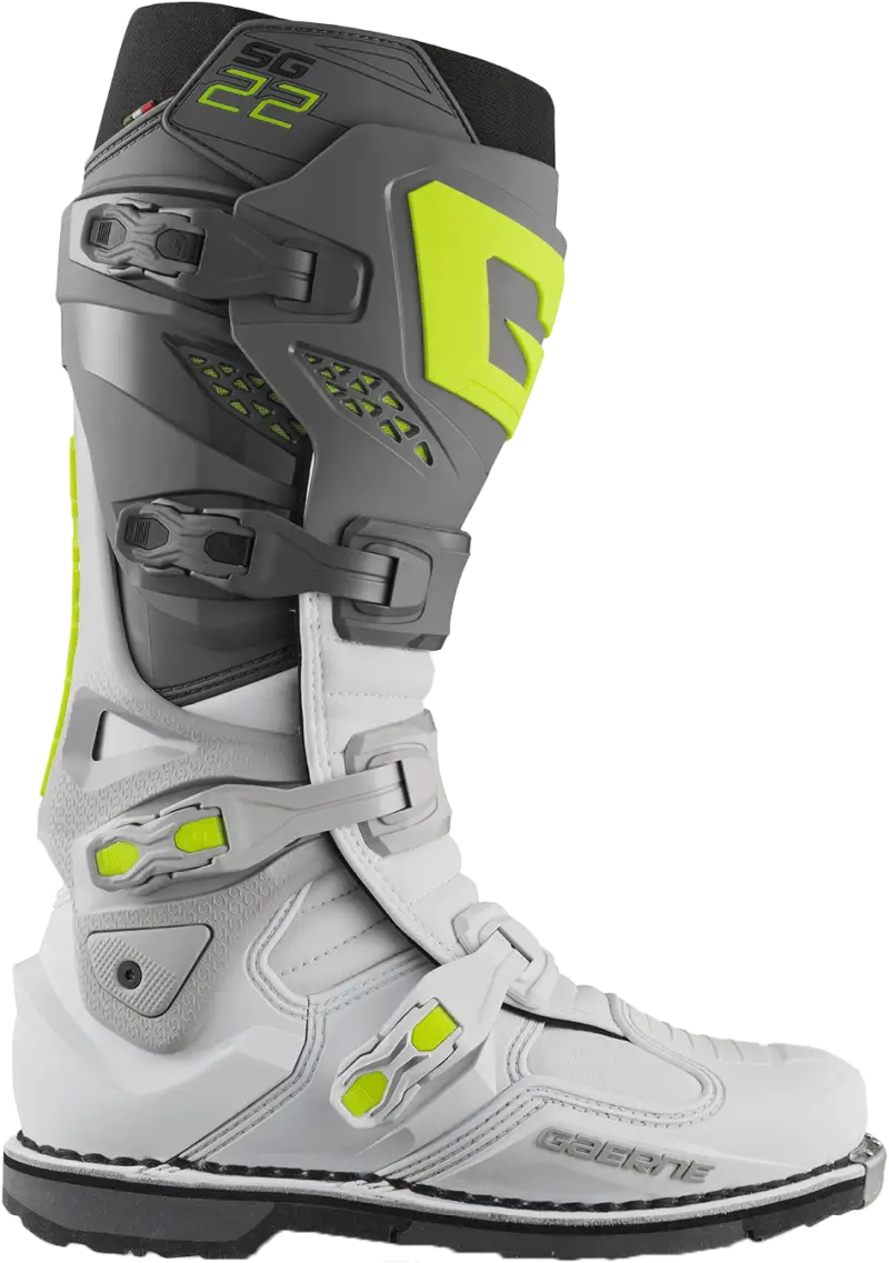 2262-017-43 Gaerne Sg-22 Boots Anthracite/White/Grey Sz 9 - RV and Auto Parts