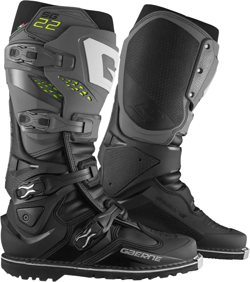 2263-007-47 Gaerne Sg-22 Gore-Tex Enduro Boots Anthracite/Black 12 - RV and Auto Parts