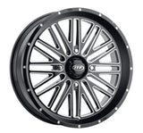 ITP Momentum Wheel Blk/Mac 22x6.5 4/156 4+2.5 (+10mm) for Powersports