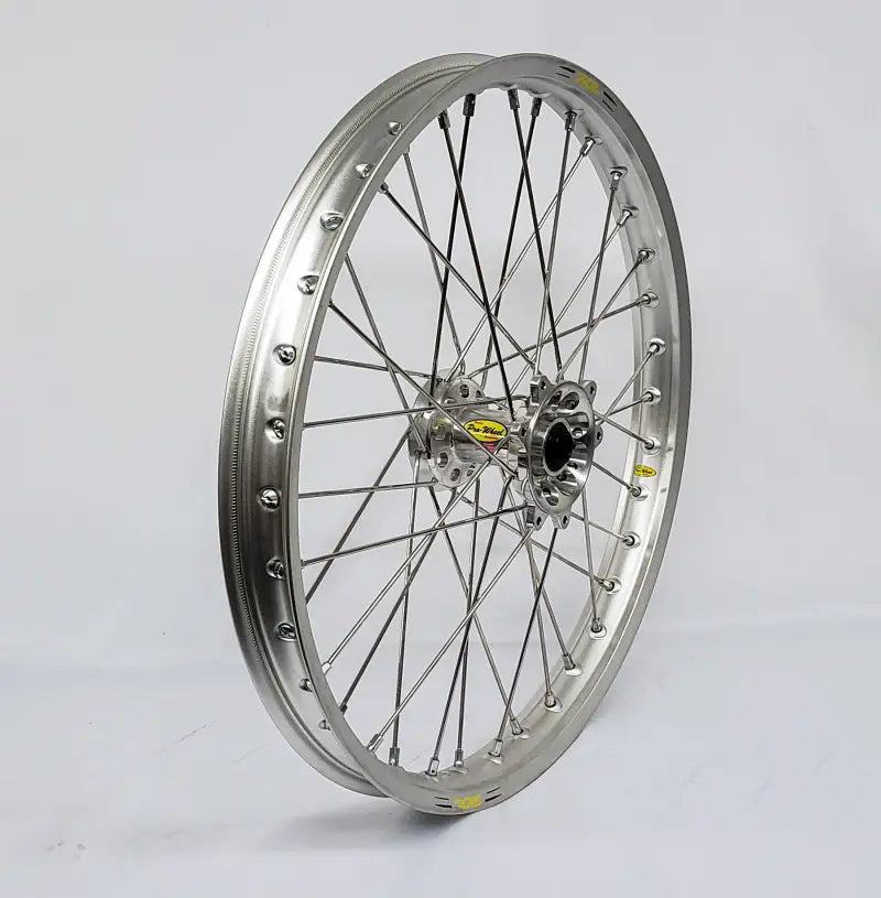 23-1101121 Pro-Wheel Wheel Front 1.60X21 Silver Hub Sil Rim/Blk Spoke/Sil Nipple - Wheels