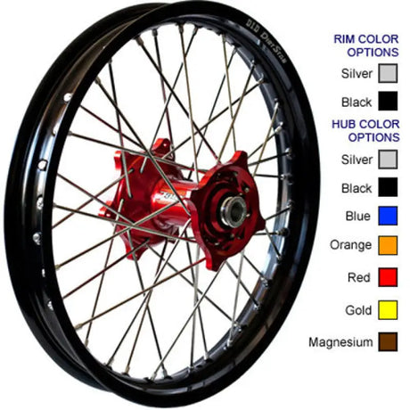 23-1101124 Pro-Wheel Wheel Front 1.60X21 Silver Hub Sil Rim/Blk Spoke/Gld Nipple - Wheels