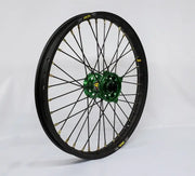 23-2605242 Pro-Wheel Wheel Front 1.60X21 Green Hub Blk Rim/Gld Spoke/Blk Nipple - Wheels