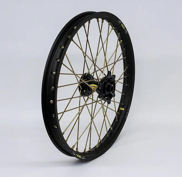 23-2902244 Pro-Wheel Wheel Front 1.60X21 Black Hub Blk Rim/Gld Spoke/Gld Nipple - RV and Auto Parts