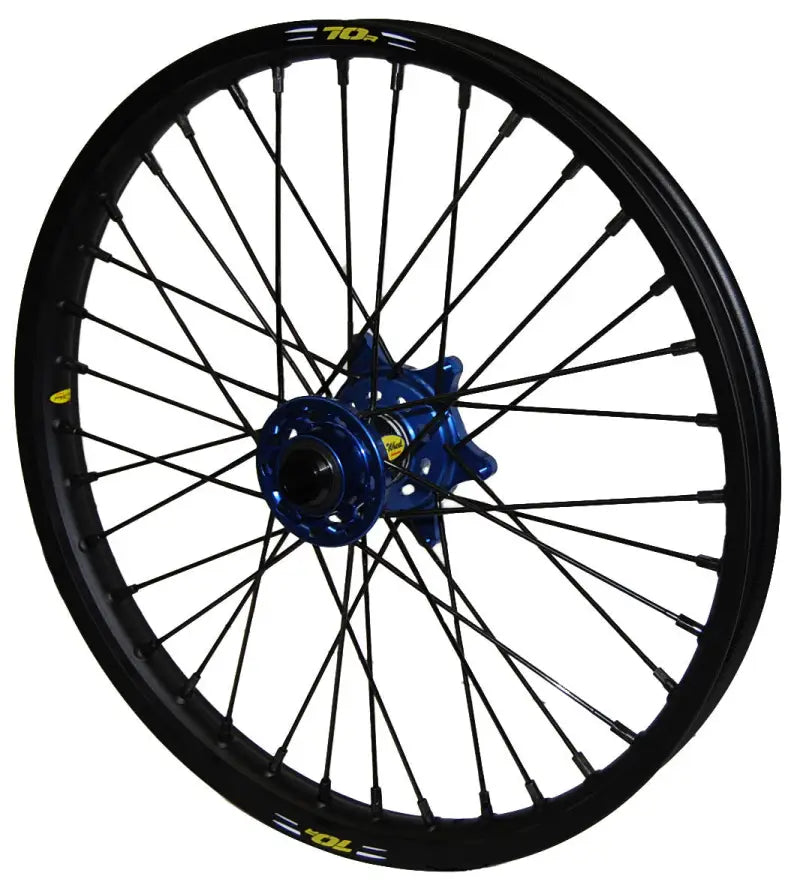 23-2903224 Pro-Wheel Wheel Front 1.60X21 Blue Hub Blk Rim/Blk Spoke/Gld Nipple - Wheels