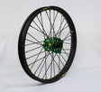 23-2905224 Pro-Wheel Wheel Front 1.60X21 Green Hub Blk Rim/Blk Spoke/Gld Nipple - RV and Auto Parts